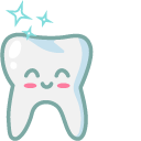 Cute Toothbrush and Tooth
