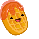 Cute Waffle and Jam