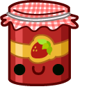 Cute Waffle and Jam