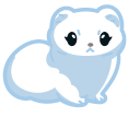 Cute Winter Weasel