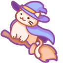 Cute Witch Cat