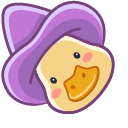 Cute Witch Duck