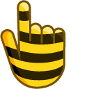Black and Yellow Bee