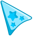 Blue Stars on Light Blue Background