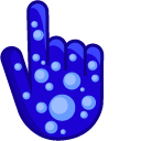Blue Water Bubbles