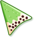Bubble Tea on Green Background