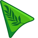 Dark Green Leaves on Spring Green Background