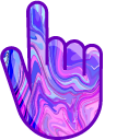 Fluid Blue Pink Art