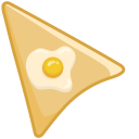 Fried Egg on Pale Yellow Background