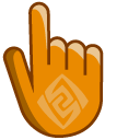 Genshin Impact Geo on Light Brown Background