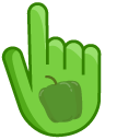 Green Pepper on Green Background