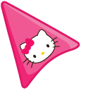 Hello Kitty on Candy Pink Background
