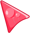Red Balloon on Red Background