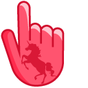 Red Unicorn on Red
