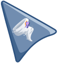 Tornado on Grey-Blue Background