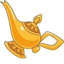 Aladdin Lamp and Genie