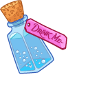 Alice in Wonderland and Bottle