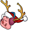 Christmas Winnie the Pooh and Piglet
