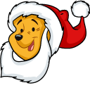 Christmas Winnie the Pooh and Piglet