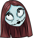 The Nightmare Before Christmas Sally and Flower