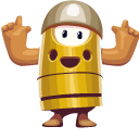 Fall Guys Character in Bullet Kin Costume