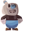 Fall Guys Cuphead Costume