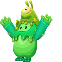 Fall Guys Slimy Alien Costume