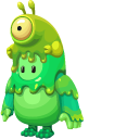 Fall Guys Slimy Alien Costume