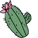 Hand-Drawn Cactus