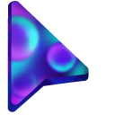 Blue and Purple Bubbles