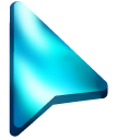 Cyan Ocean Wave