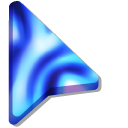 Electric Blue Ripples Fluid