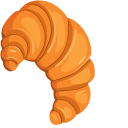 French Baguette and Croissant