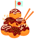 Takoyaki with Savory Sauce
