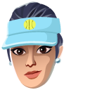 Fortnite Volley Girl Skin Used Racket Back Bling