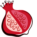 Hand-Drawn Pomegranate 