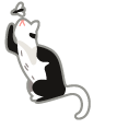Cat Stretching and Catching a Fly