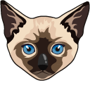 Siamese Cat and Kitten