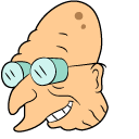 Futurama Farnsworth and Planet Express Ship