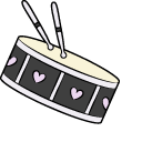 Gacha Life Kinen and Drum Set