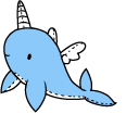 Gacha Life Leafu and Plushie Narwhal