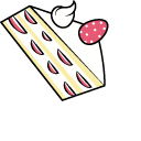 Gacha Life Muu and Strawberry Cake