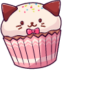 Doki Doki Literature Club Natsuki and Cupcake