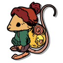 Winter Burrow Mouse and an Axe