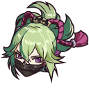 Genshin Impact Kuki Shinobu and Dagger