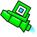 Geometry Dash 3D Player Cube and Ship