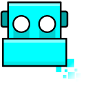Geometry Dash Cube 154 and Ship 33