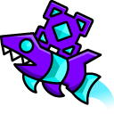 Geometry Dash Cube 41 and Ship 10