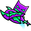 Geometry Dash Cube 57 and Ship 35