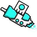 Geometry Dash Cube 81 and Ship 18